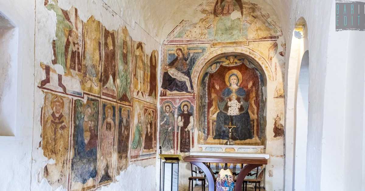 Palo del Colle, il trionfo di affreschi di Santa Maria di Juso: la chiesa che apre solo a Pasquetta